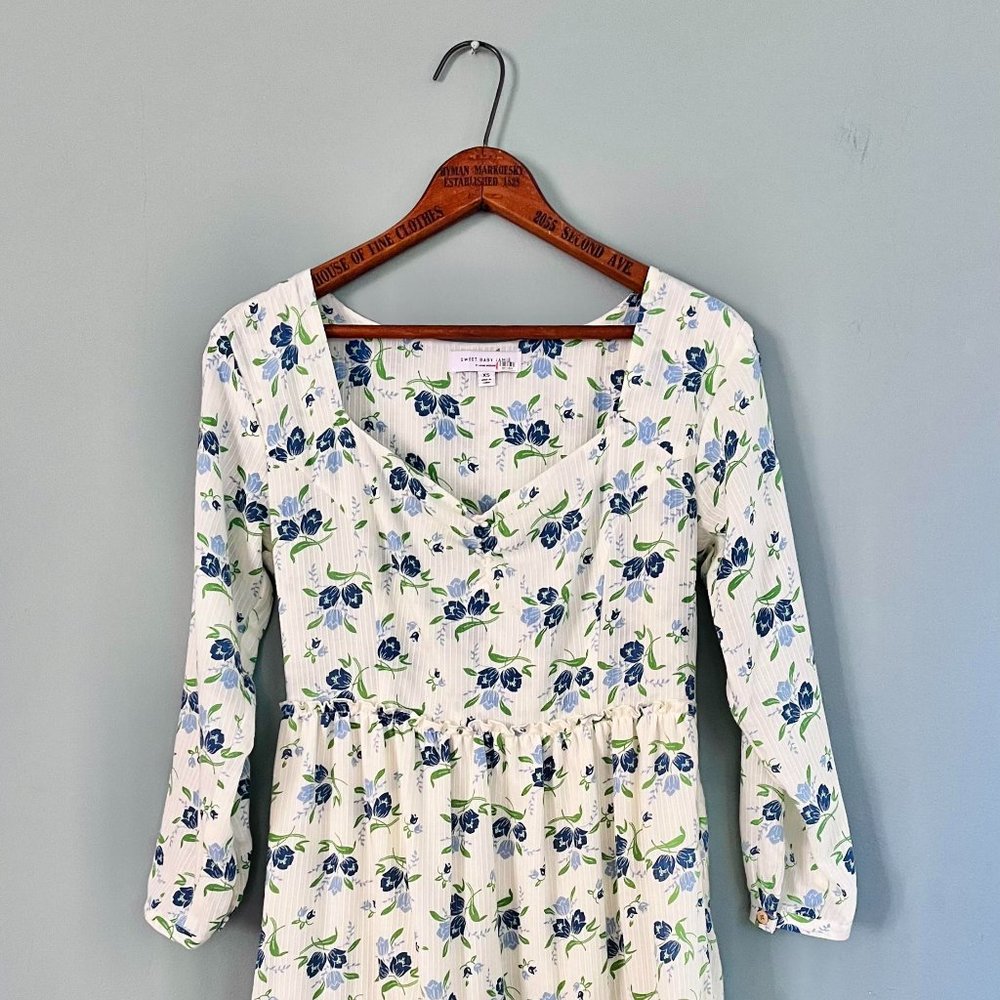 Floral Long Sleeve Maxi Dress